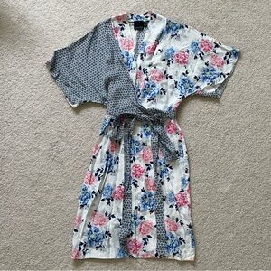 ASOS Floral and Geometric Kimono Wrap Dress